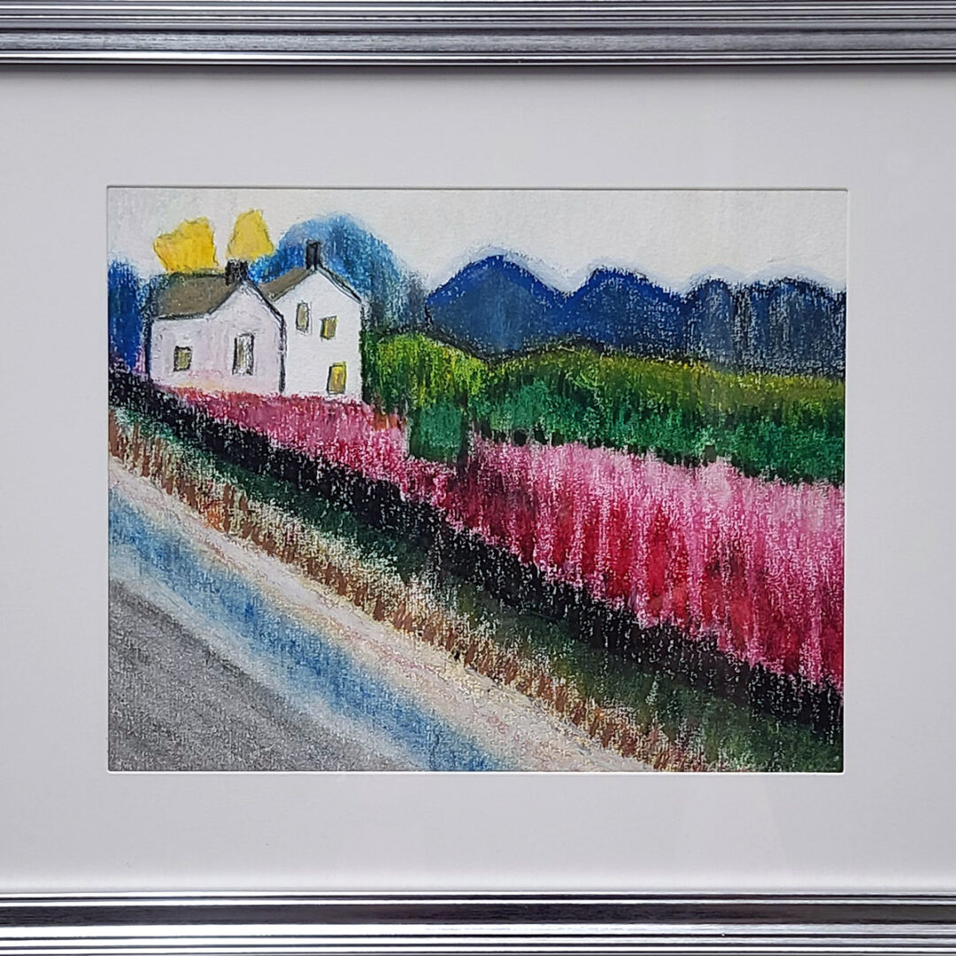 Joan Solomon Oil Pastel Landscape