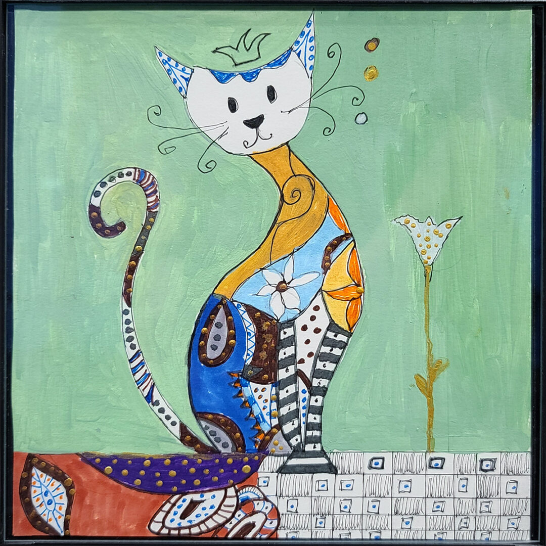 Joan Solomon Whimsical Cat